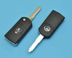 Корпус выкидного ключа Мазда (Mazda) 2 кнопки.