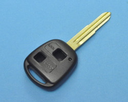 Корпус ключа зажигания Тойота. 2 кнопки, без чипа и платы. Лензвие TOY41R.