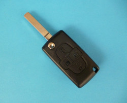 Корпус выкидного ключа Ситроен (Citroen) 4 кнопки.