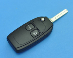 Корпус выкидного ключа зажигания Вольво (Volvo). Без чипа и платы, 2 кнопки. 
