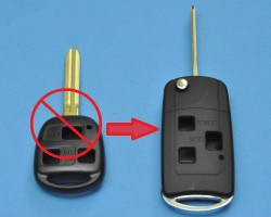 Выкидной корпус ключа зажигания Lexus, 3 кнопки. 