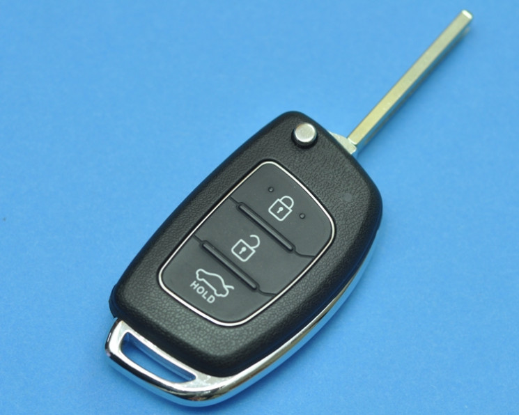 Ключ зажигания для Hyundai ix35 с 2013 г.в. (LM F/L-TP) OKA-865T. Лезвие TOY49.