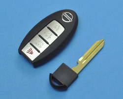 Корпус смарт ключа Ниссан (Nissan), 4 кнопки.