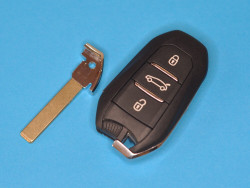 Смарт ключ с KEYLESS Peugeot/ Citroen, Пежо/ Ситроен. Чип PCF7945/7953 (HITAG2). Частота 434 МГц. ID 46. Оригинальный номер: 96742552ZD, 98124195ZD.
