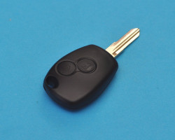 Корпус ключа зажигания Рено, 2 кнопки. Без чипа и платы.