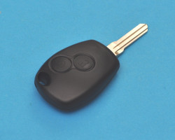 Корпус ключа зажигания Рено, 2 кнопки. Без чипа и платы.
