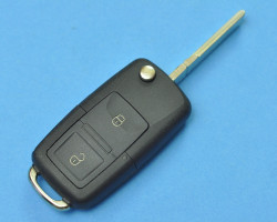 Выкидной чип ключ Фольксваген Гольф, Бора. 2001-2004 г.в. Чип 48, 433 MHz, 1J0 959 753 AG.
